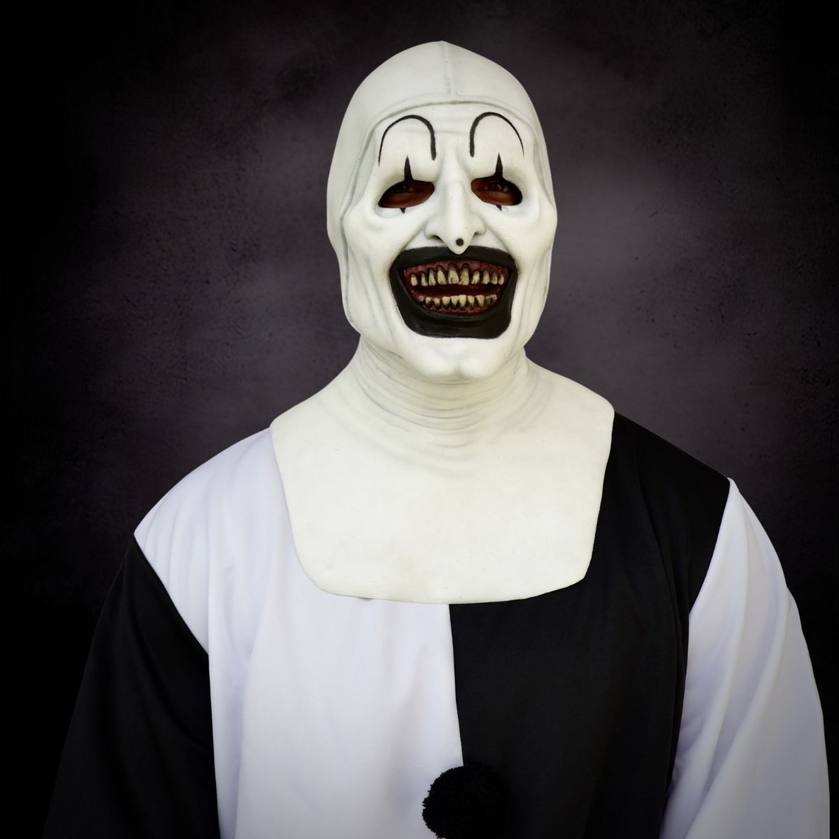 Art The Clown Halloween realistic mask, from The Terror Lab.